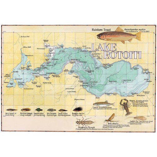 Lake Rotoiti Map   LAKE ROTOITI 500x500 