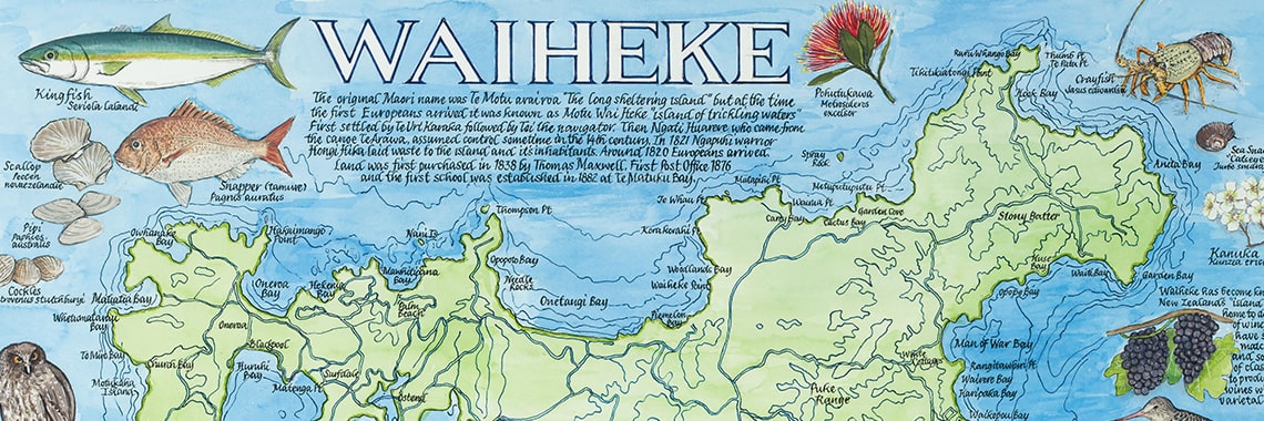 Waiheke Map
